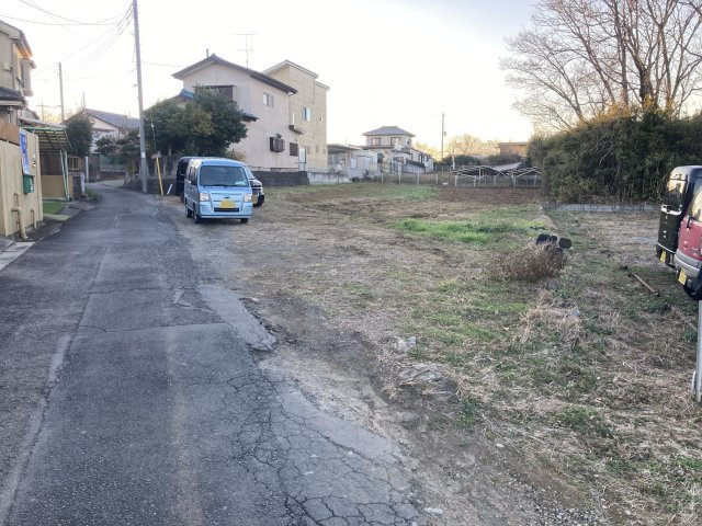 東松山市東平　土地の前面道路含む現地写真|日当たり良好です♪