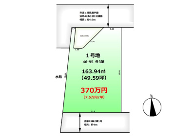 【区画図】 | 鳥取市気高町浜村土地1号