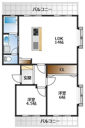 【間取り】 | 隆豊ハイツ