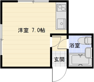 【間取り】 | 旭ヶ丘コーポ