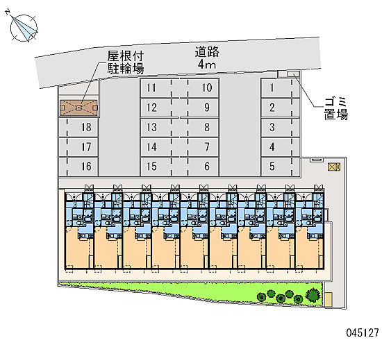 レオネクストアビタシオン阿見の区画図|画像4