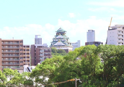 【展望】 | シャンボール天満 | 眺望良好！大阪城がご覧いただけます♪