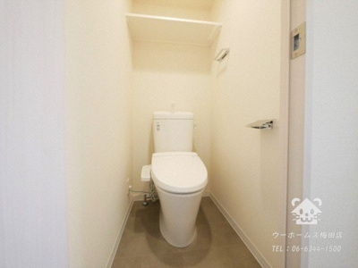 【トイレ】 | ララプレイス大阪新町ヴェレ | 清潔感のあるトイレです