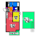 【間取り】 | ＧＲＡＮＤＴＩＣ雑餉隈の間取り