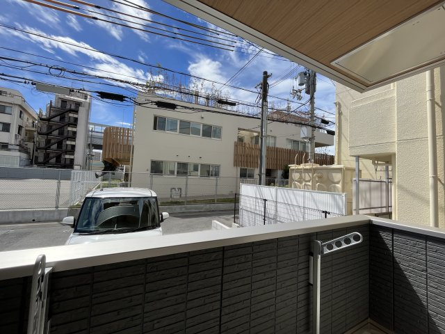 神戸市東灘区魚崎南町７丁目のハイツのバルコニー