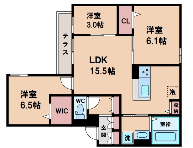 【間取り】 | クラシスト清水丘West