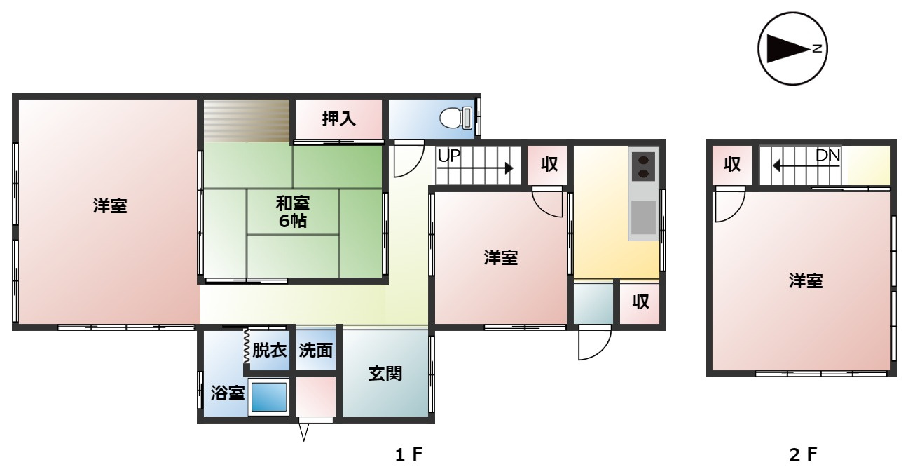 中古住宅　長良城西町1丁目の間取り
