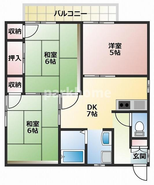 スクウェアハウスの間取り