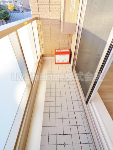 東村山市廻田町４丁目の賃貸マンションのバルコニー