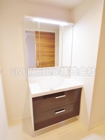 東村山市廻田町４丁目の賃貸マンションの洗面所