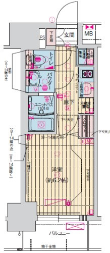 【間取り】 | プレサンス扇町駅前