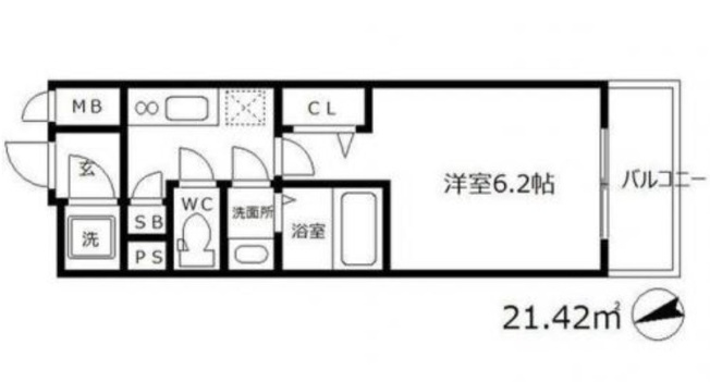 【間取り】 | エスリード天神橋筋六丁目