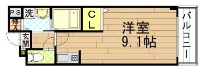 ビューティー藤ノ木の間取り