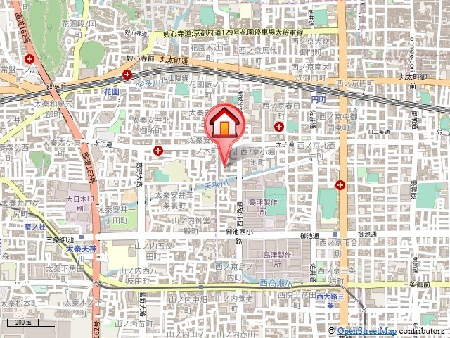 ビューティー藤ノ木の地図