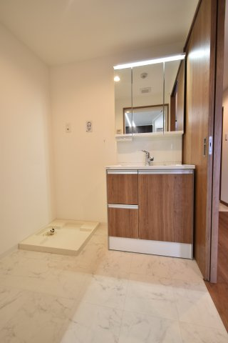 グランレブリー桂川グレイスレジデンスの洗面所|室内洗濯機置き場