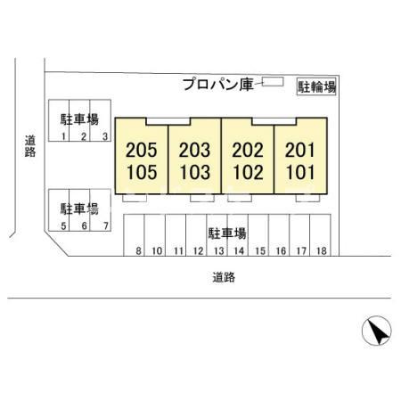 クラッシモの区画図|高崎、前橋エリアのお部屋探しはエンドスケープまで！お客様の理想お聞かせ下さい♪