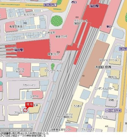 ルーブル蒲田弐番館の地図