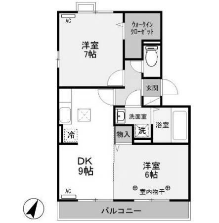 【間取り】 | ヴィラ フォレスタA