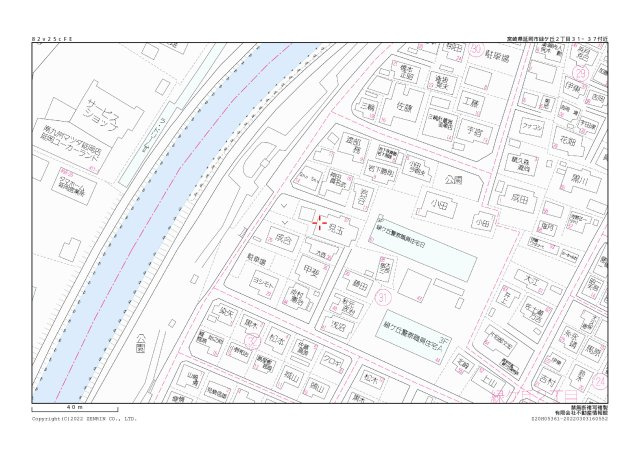 緑ヶ丘2丁目中古住宅の地図