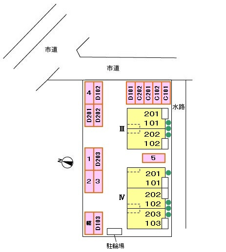 ファミールⅢの区画図