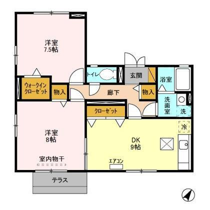 ブルースカイの間取り