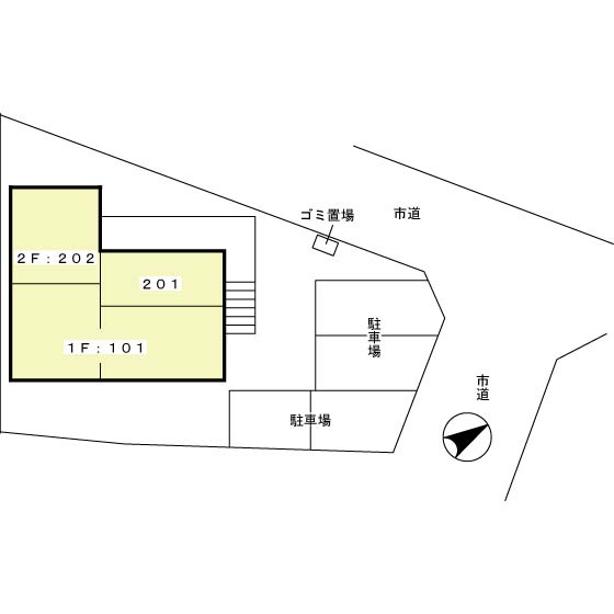 ブルースカイの区画図