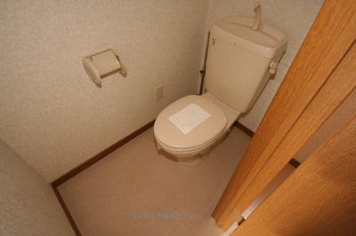 【トイレ】 | オアシス　Ⅱ | 清潔感のあるトイレです
オアシス2　203号室　平成21年1月6日撮影
