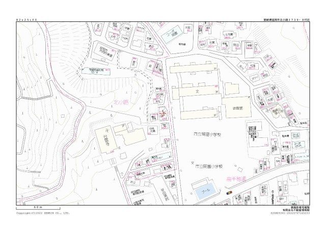 北小路土地の地図