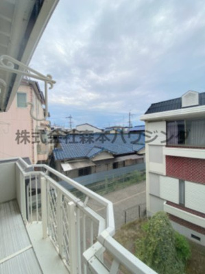 【展望】 | 　石橋ハイツB | 室内からの展望です