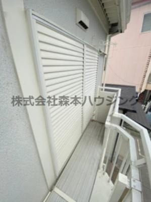 【バルコニー】 | 　石橋ハイツB | 雨戸ついてます