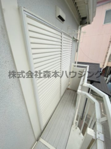 【バルコニー】 | 　石橋ハイツB | 雨戸ついてます