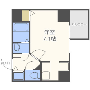 S-RESIDENCE難波Brillerの間取り