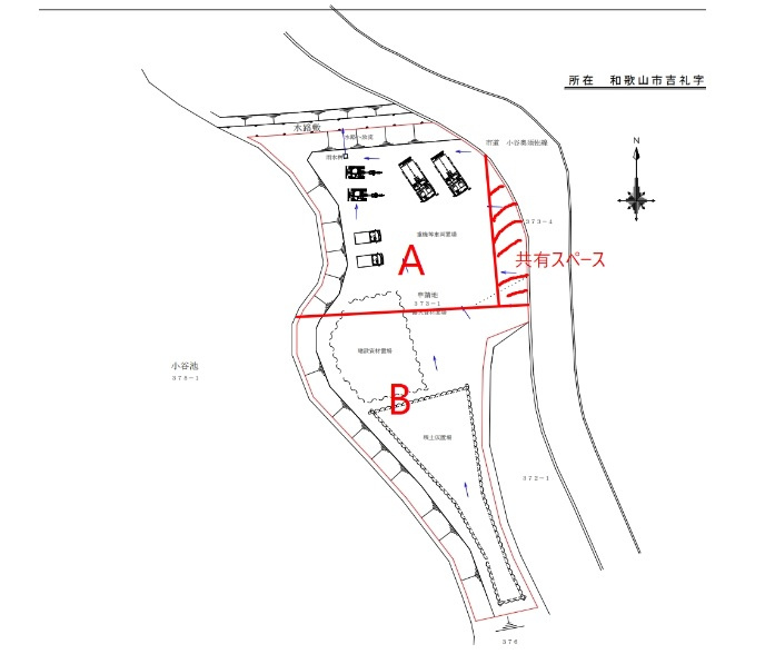 吉礼資材置場の地図