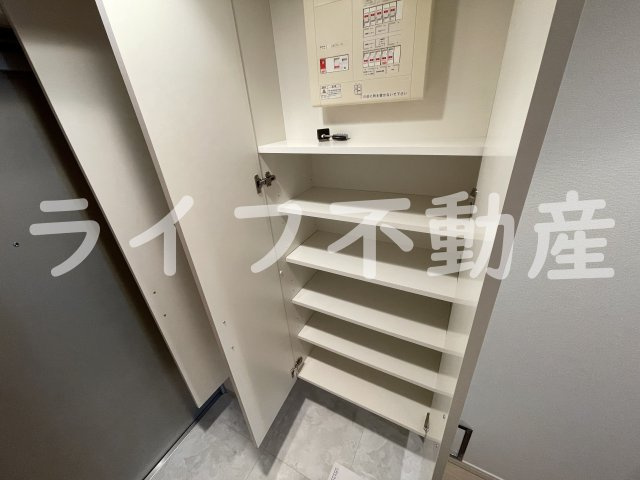 CASSIA高井田North Courtの収納|こまごまとしたものを収納できそうですね