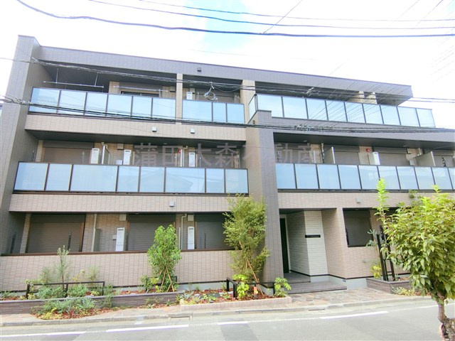 Persimmon(パーシモン)の外観|2023年8月築　鉄骨造地上3階建て総戸数14戸
東京都大田区大森中3丁目　京急本線梅屋敷駅徒歩5分