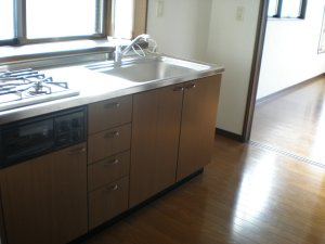 【キッチン】 | ＡＰ森 | 2口ガスコンロ付き