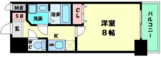 【間取り】 | ルーエ天満橋