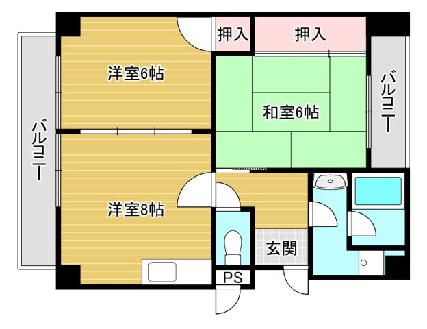 ハーバーウィンズ天保山の間取り