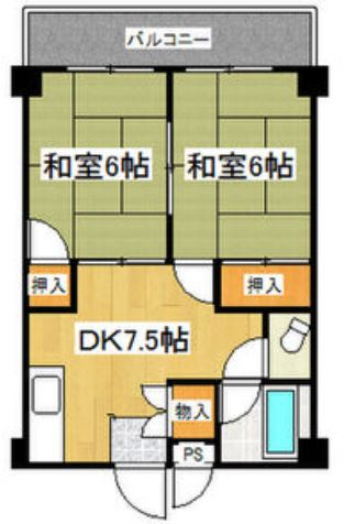 【間取り】 | 宮町コーポラス