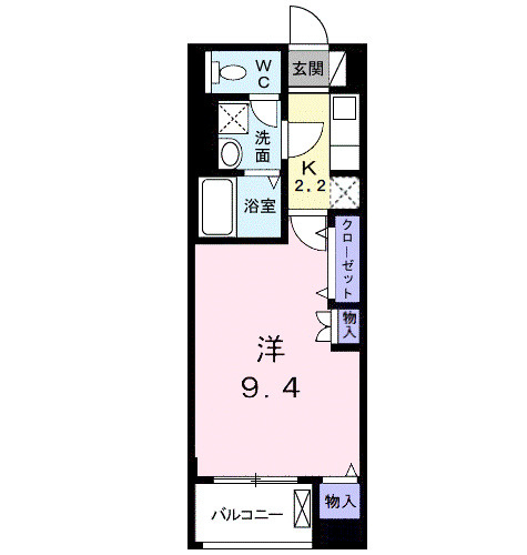 エレガントカーサⅢの間取り
