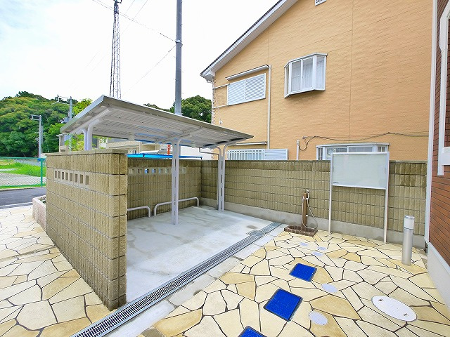 シエルブルーⅠのその他共用部分|自転車置き場です