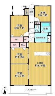 【間取り】 | カルム伊丹緑ヶ丘 | ファミリー様におすすめの４LDKの間取りです♪※令和５年９月２８日室内リフォーム完成です！