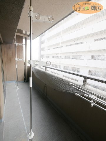 朝日プラザ佃町のバルコニー