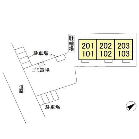 習志野市藤崎４丁目のアパートの区画図