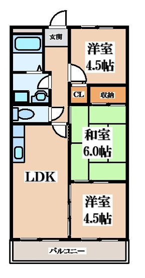 【間取り】 | カーサフィオーレ壱番館