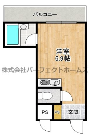 サンライズ枚方の間取り