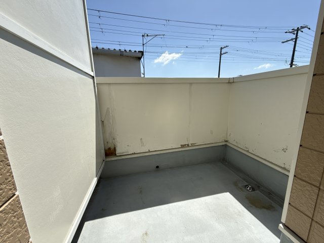 サニーハートＢのバルコニー