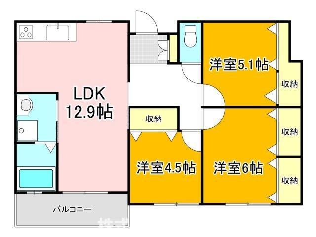 エスケイハイムの間取り