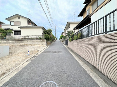 【前面道路含む現地写真】 | ◆◇今宿1丁目　建築条件なし売地◇◆ | ◆土・日・祝日は、当社スタッフによる現地案内会を実施しております。もちろん平日のご案内も可能です。お気軽にご相談ください！！