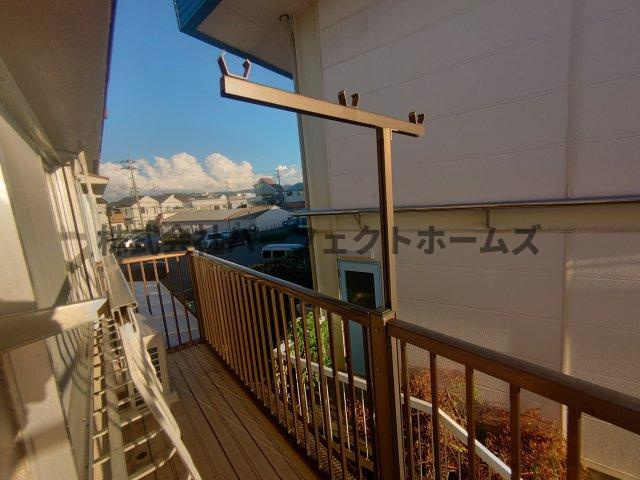 池田新町戸建て　賃貸のバルコニー|陽当たり良好なバルコニーです